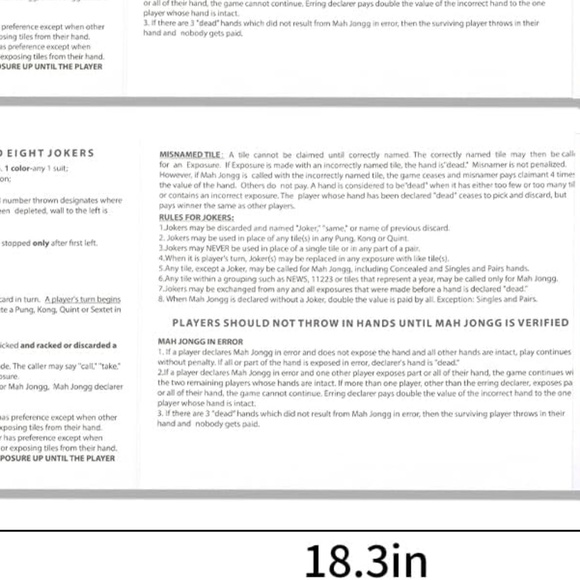 Set of Two National Mah Jongg Cards 2025 - Picture 3 of 6